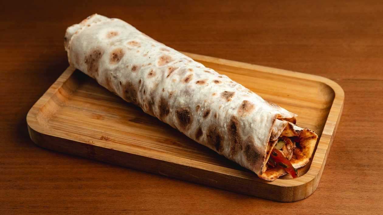 Wrap with meat