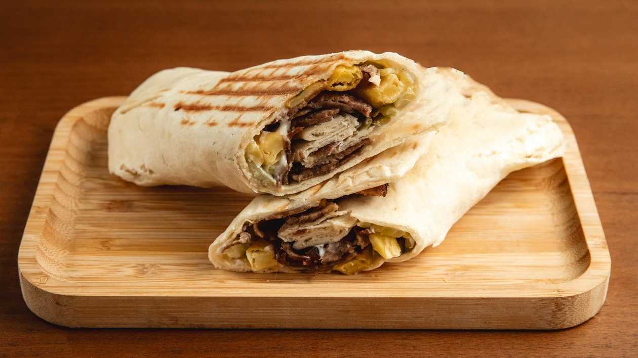 Shawarma with Meat in Lavash